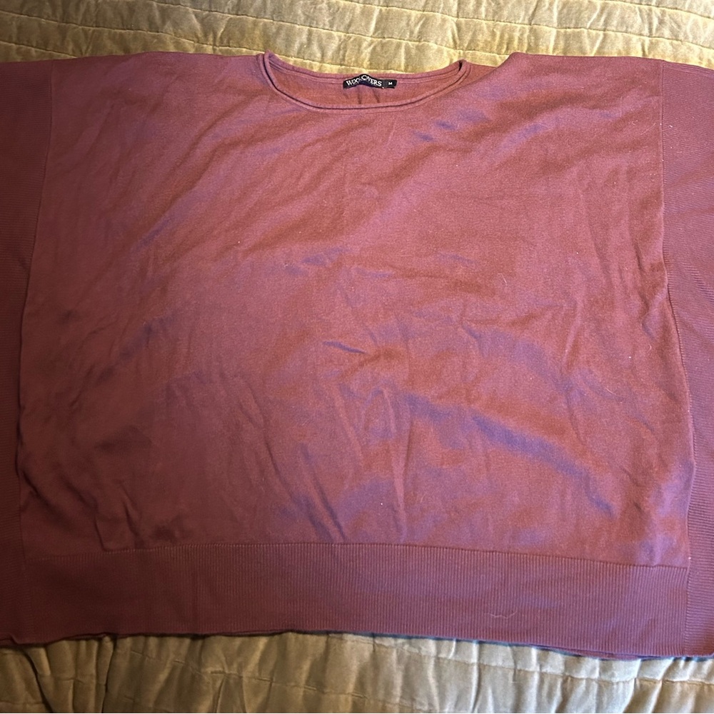 Wool Overs mauve poncho